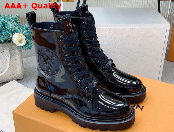 Louis Vuitton Territory Flat Ranger Black Patent Calf Leather 1AABC8 Replica