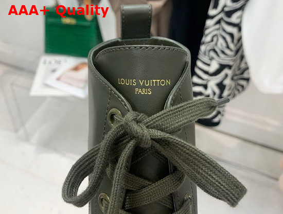 Louis Vuitton Territory Flat Ranger in Khaki Green Calf Leather 1A94RE Replica