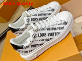 Louis Vuitton Time Out Sneaker Black Printed Calf Leather 1A9D2F Replica