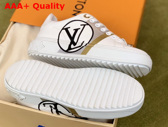 Louis Vuitton Time Out Sneaker Blanc Noir Calf Leather 1A64RQ Replica