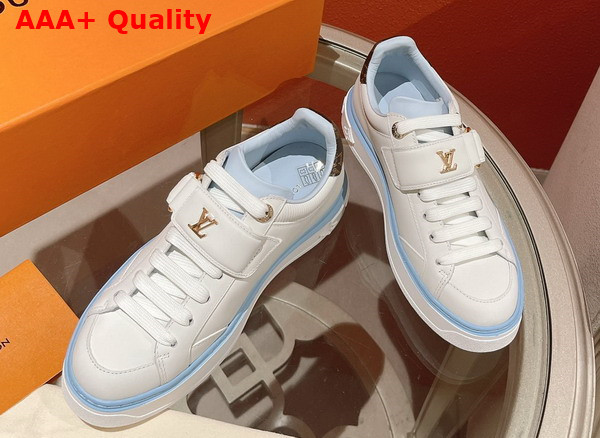 Louis Vuitton Time Out Sneaker Bleu Clair Calf Leather 1AB198 Replica