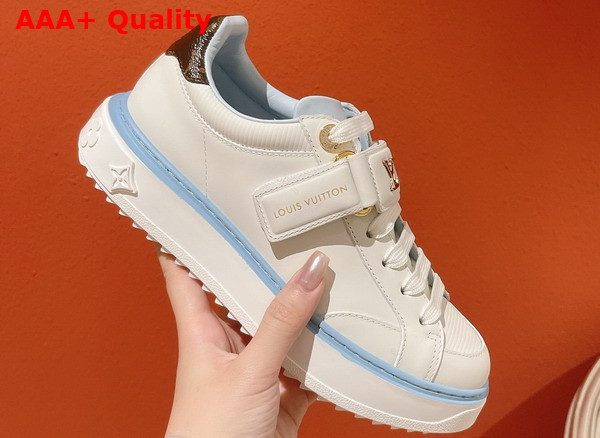 Louis Vuitton Time Out Sneaker Bleu Clair Calf Leather 1AB198 Replica