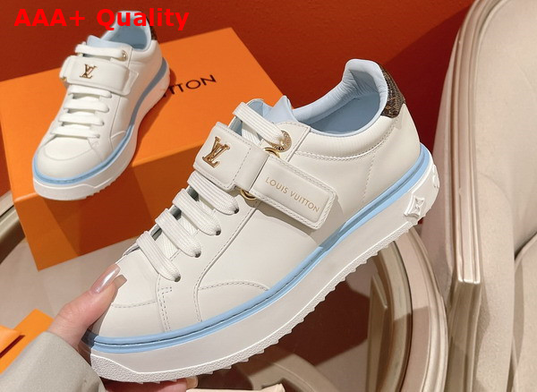 Louis Vuitton Time Out Sneaker Bleu Clair Calf Leather 1AB198 Replica