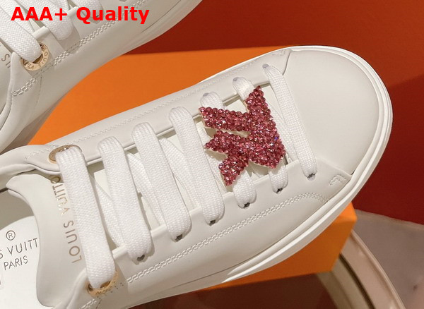 Louis Vuitton Time Out Sneaker Fuchsia Calf Leather and Strass 1AB40S Replica