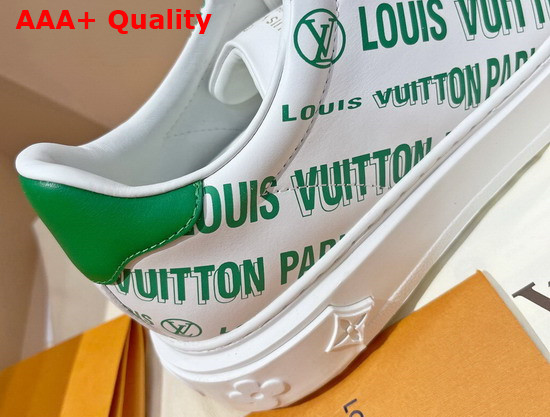 Louis Vuitton Time Out Sneaker Green Printed Calf Leather 1A9D1J Replica