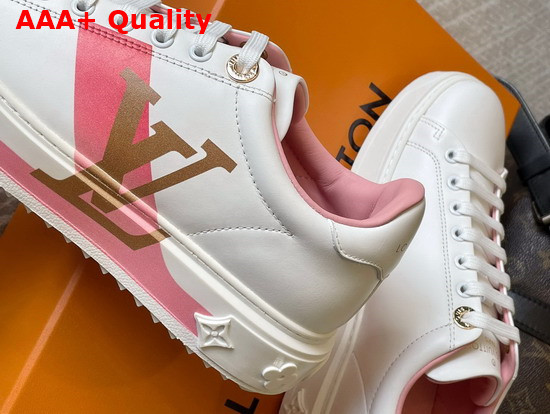 Louis Vuitton Time Out Sneaker Pink Printed Calf Leather 1A95BV Replica