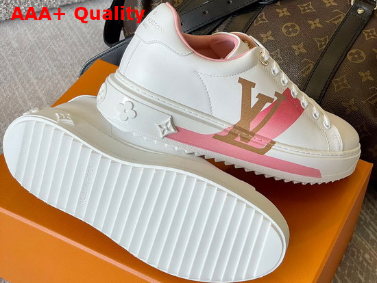 Louis Vuitton Time Out Sneaker Pink Printed Calf Leather 1A95BV Replica