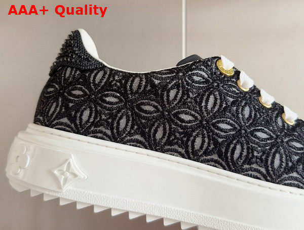 Louis Vuitton Time Out Sneaker in Black Lace 1ACKSW Replica