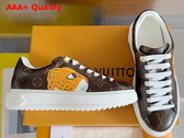 Louis Vuitton Time Out Sneaker in Monogram Canvas Printed with Cute Animal Characters 1AD4M2 Replica