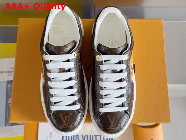 Louis Vuitton Time Out Sneaker in Monogram Canvas Printed with Cute Animal Characters 1AD4M2 Replica