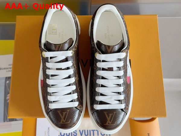 Louis Vuitton Time Out Sneaker in Monogram Canvas Printed with Cute Animal Characters 1AD4MI Replica