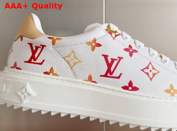 Louis Vuitton Time Out Sneaker in Quartz Pink Monogram Debossed Calf Leather 1ACUI7 Replica