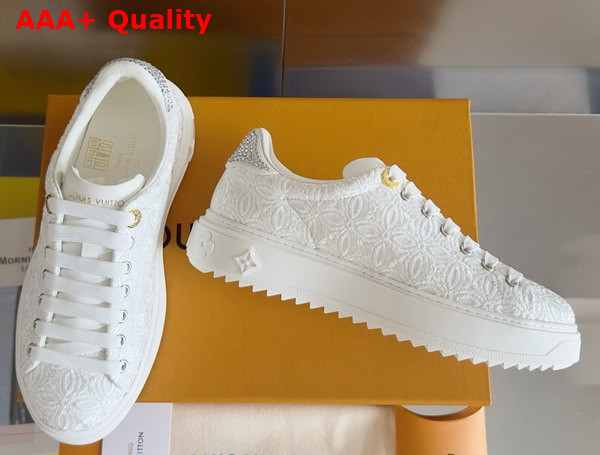 Louis Vuitton Time Out Sneaker in White Lace 1ACKTC Replica