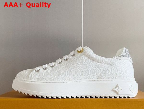 Louis Vuitton Time Out Sneaker in White Lace 1ACKTC Replica