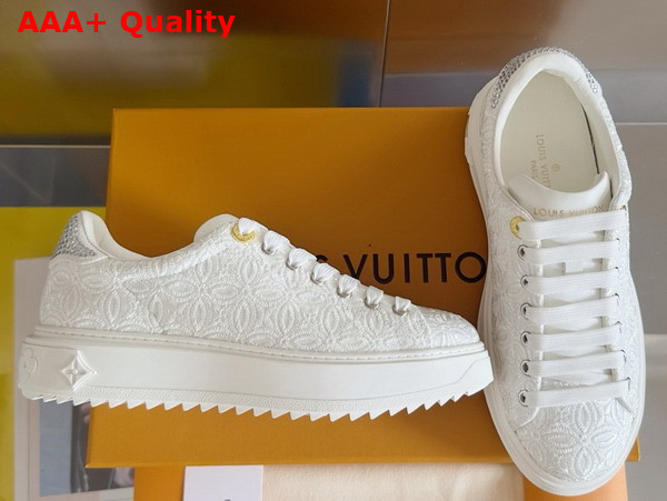 Louis Vuitton Time Out Sneaker in White Lace 1ACKTC Replica