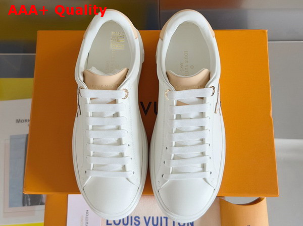 Louis Vuitton Time Out Sneaker in White Natural Calf Leather 1ABVQV Replica