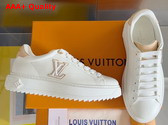 Louis Vuitton Time Out Sneaker in White Natural Calf Leather 1ABVQV Replica