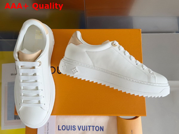 Louis Vuitton Time Out Sneaker in White Natural Calf Leather 1ABVQV Replica