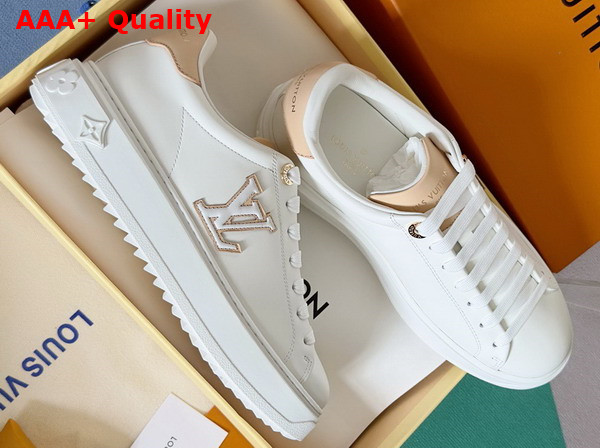 Louis Vuitton Time Out Sneaker in White Natural Calf Leather 1ABVQV Replica