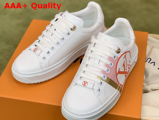 Louis Vuitton Time Out Trainers Rose Clair Calf Leather 1A64R0 Replica