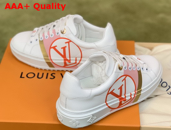 Louis Vuitton Time Out Trainers Rose Clair Calf Leather 1A64R0 Replica