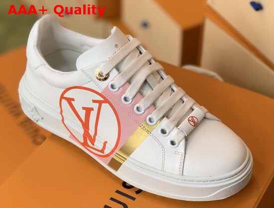 Louis Vuitton Time Out Trainers Rose Clair Calf Leather 1A64R0 Replica