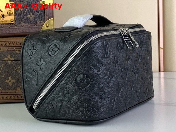 Louis Vuitton Toiletry Bag in Black Monogram Taurillon Leather Replica