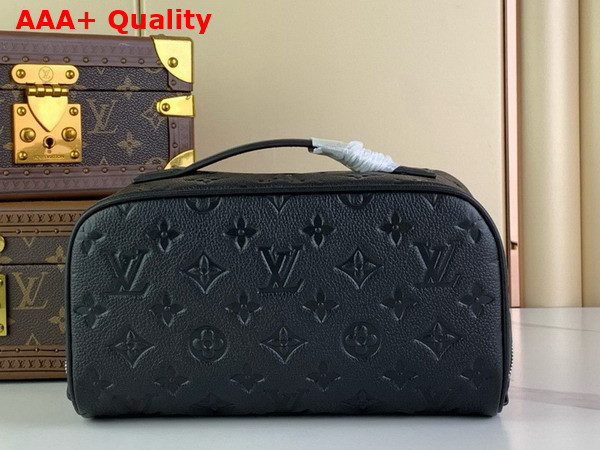 Louis Vuitton Toiletry Bag in Black Monogram Taurillon Leather Replica