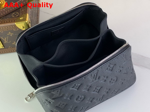 Louis Vuitton Toiletry Bag in Black Monogram Taurillon Leather Replica