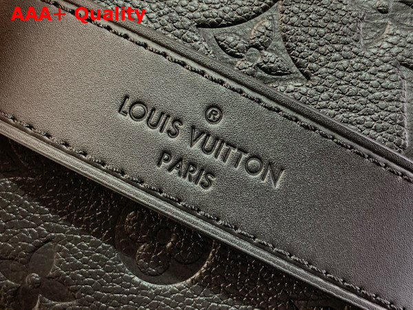 Louis Vuitton Toiletry Bag in Black Taurillon Monogram Embossed Cowhide Leather Replica