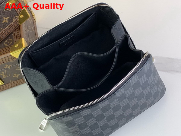 Louis Vuitton Toiletry Bag in Damier Graphite Canvas Replica