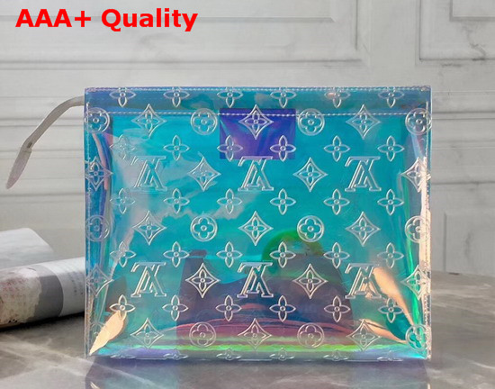 Louis Vuitton Toiletry Pouch 26 Transparent Monogram Embossed PVC Replica