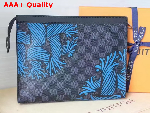 Louis Vuitton Toiletry Pouch 26 in Damier Graphite Canvas with Rope Pattern Replica