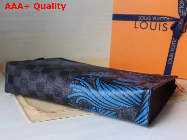 Louis Vuitton Toiletry Pouch 26 in Damier Graphite Canvas with Rope Pattern Replica