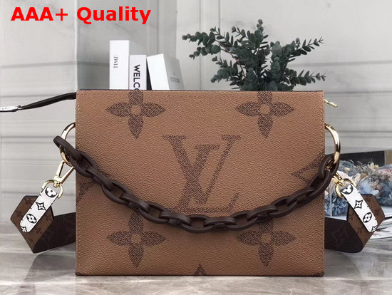 Louis Vuitton Toiletry Pouch 26 in Monogram Reverse Canvas with Wide Shoulder Strap Replica