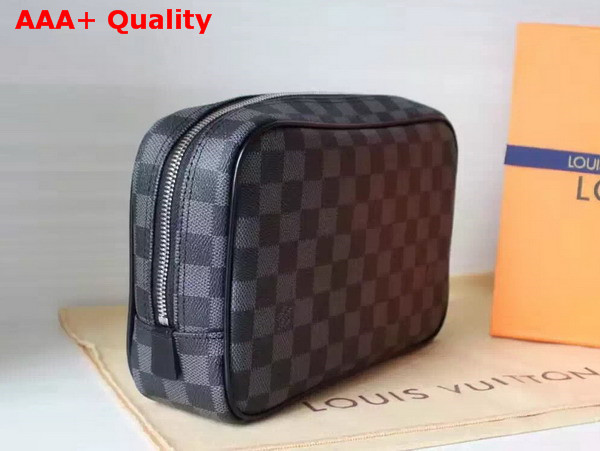 Louis Vuitton Toiletry Pouch GM Damier Graphite Canvas N47521 Replica