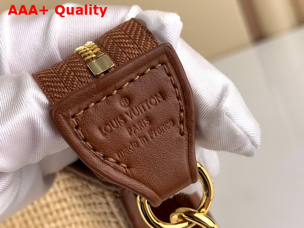 Louis Vuitton Toiletry Pouch On Chain Caramel Brown Raffia Replica