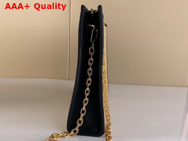 Louis Vuitton Toiletry Pouch On Chain Natural Black Raffia M81366 Replica