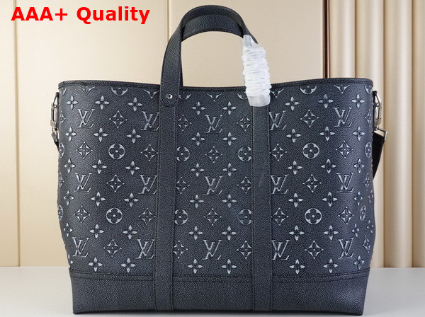 Louis Vuitton Tote Journey Carryall Bag Charcoal Cowhide Leather M21371 Replica