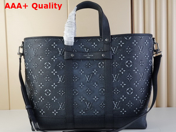 Louis Vuitton Tote Journey Carryall Bag Charcoal Cowhide Leather M21371 Replica