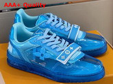 Louis Vuitton Trainer Sneaker in Blue Transparent PVC Replica