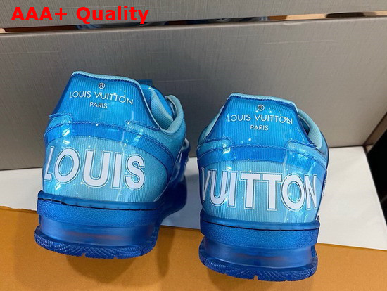 Louis Vuitton Trainer Sneaker in Blue Transparent PVC Replica