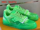 Louis Vuitton Trainer Sneaker in Green Transparent PVC Replica