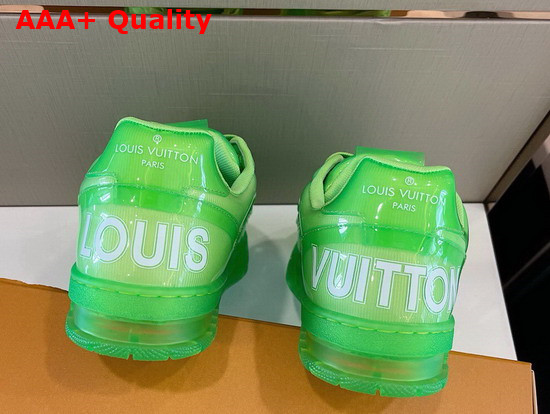 Louis Vuitton Trainer Sneaker in Green Transparent PVC Replica