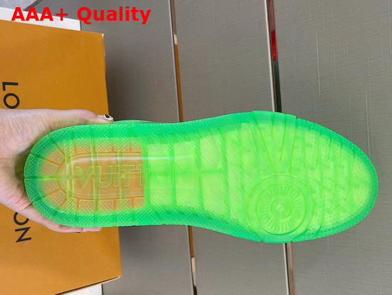 Louis Vuitton Trainer Sneaker in Green Transparent PVC Replica