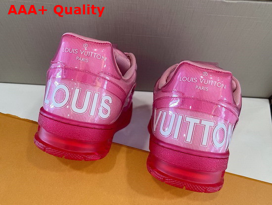 Louis Vuitton Trainer Sneaker in Pink Transparent PVC Replica