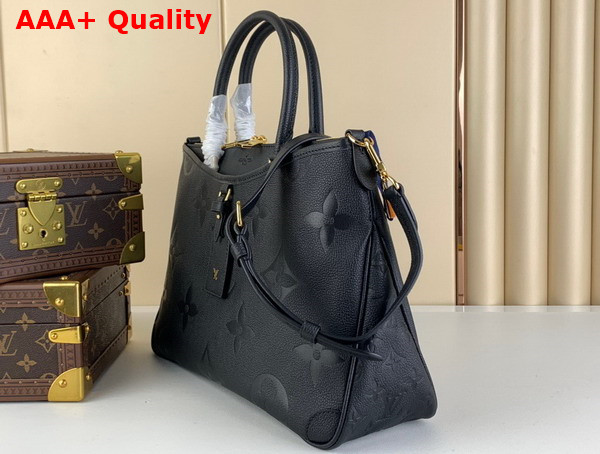 Louis Vuitton Trianon MM Tote in Black Monogram Empreinte Leather M46487 Replica