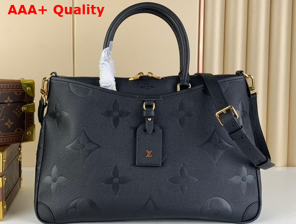 Louis Vuitton Trianon MM Tote in Black Monogram Empreinte Leather M46487 Replica