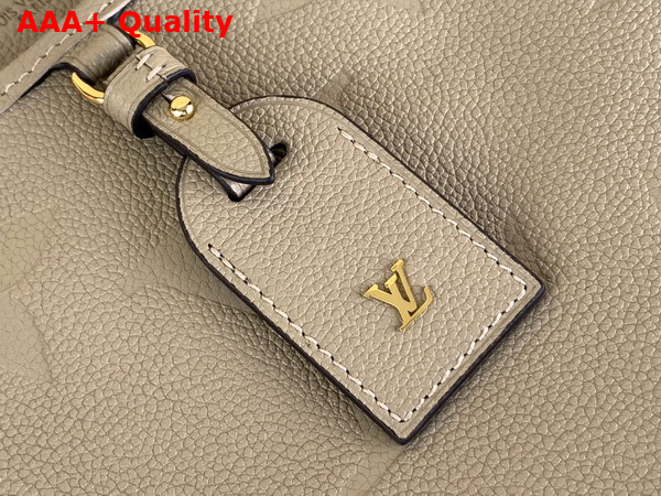 Louis Vuitton Trianon MM Tote in Tourterelle Gray Monogram Empreinte Leather M46504 Replica