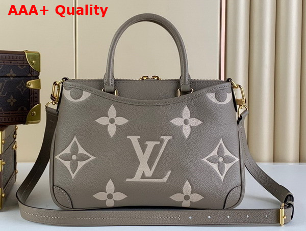 Louis Vuitton Trianon PM Tote Tourterelle Creme Beige Monogram Empreinte Leather M46585 Replica